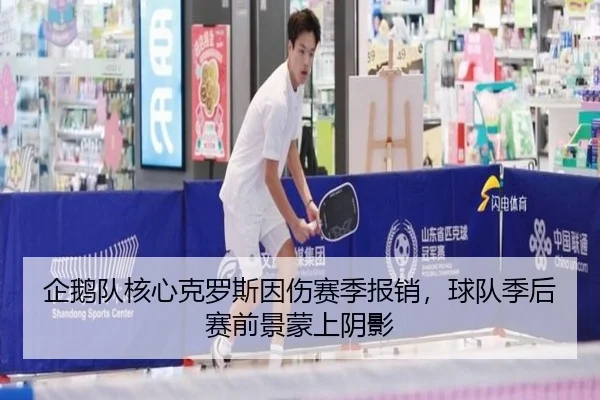 企鹅队核心克罗斯因伤赛季报销，球队季后赛前景蒙上阴影 - PG